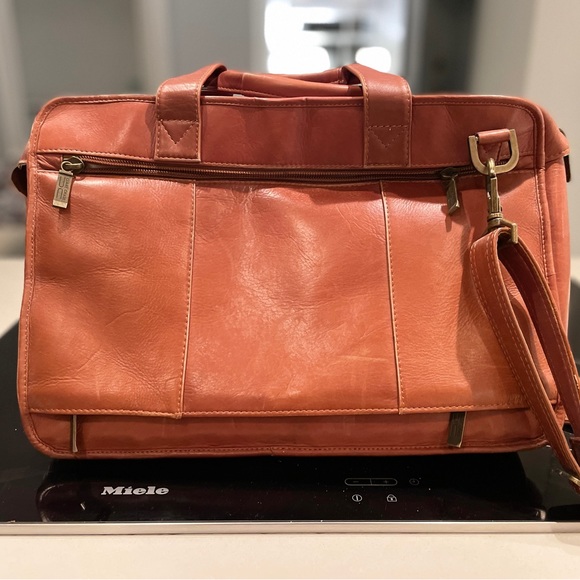 Claire Chase Executive Computer Leather Briefcase - Picture 3 of 7